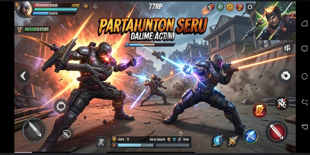 Gameplay 77RP yang penuh aksi dan ketegangan.