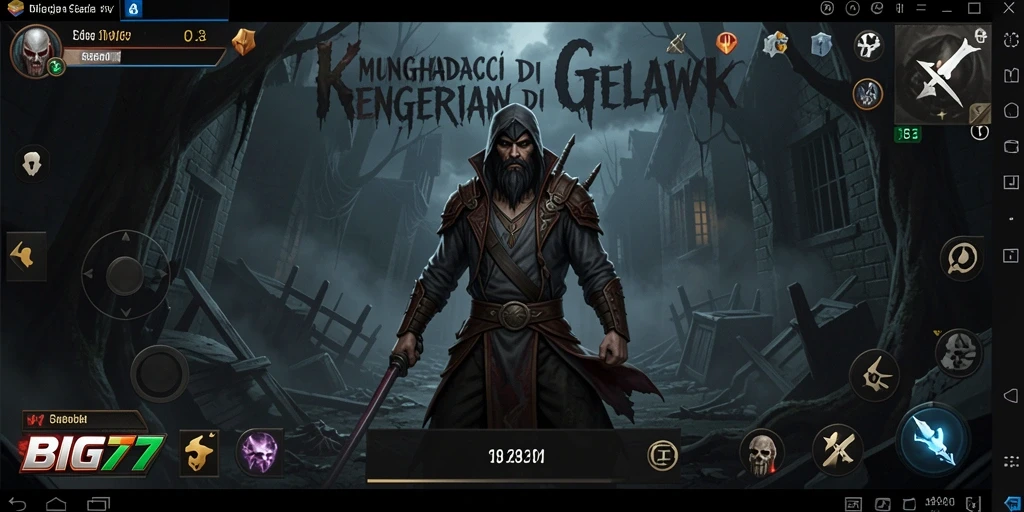 Tampilan gameplay menakutkan dari BIG77 yang penuh ketegangan.
