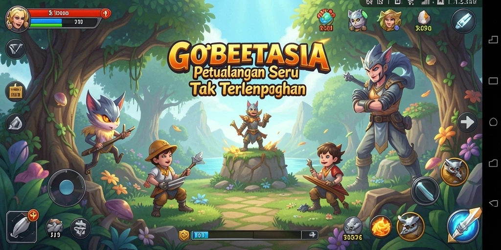 Tampilan gameplay GOBETASIA yang penuh petualangan dan tantangan.