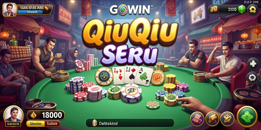 Tampilan gameplay QiuQiu yang mengasyikkan di GOWIN.