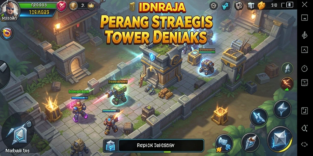 Tangkapan layar dari gameplay IDNRAJA yang intens dan strategis.