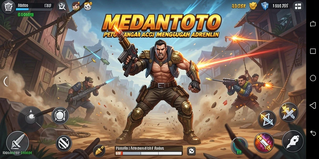 Tampilan gameplay seru dan menegangkan dari MEDANTOTO.