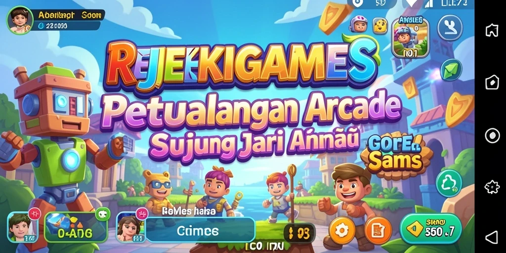 Tampilan gameplay menarik dari REJEKIGAMES yang penuh warna dan seru.
