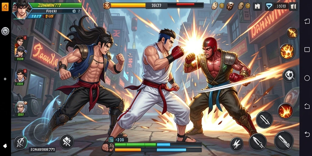 Gameplay seru ZONAWIN777 dengan pertarungan yang mendebarkan.